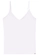 Blusa De Alcinha Lunender Feminina Adulto Em Malha Canelada Em Viscose - 0001-BRANCO