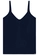 Blusa De Alcinha Lunender Feminina Adulto Em Malha Canelada Em Viscose - 16062 -marinho action