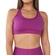Top Fitness DelRio Diva Com Bojo Removível Médio Suporte Costas Cruzadas - FLOR VIOLETA-FLOR VIOLETA