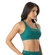Top Fitness DelRio Diva Com Bojo Removível Médio Suporte Costas Cruzadas - VERDE SELVA-VERDE SELVA