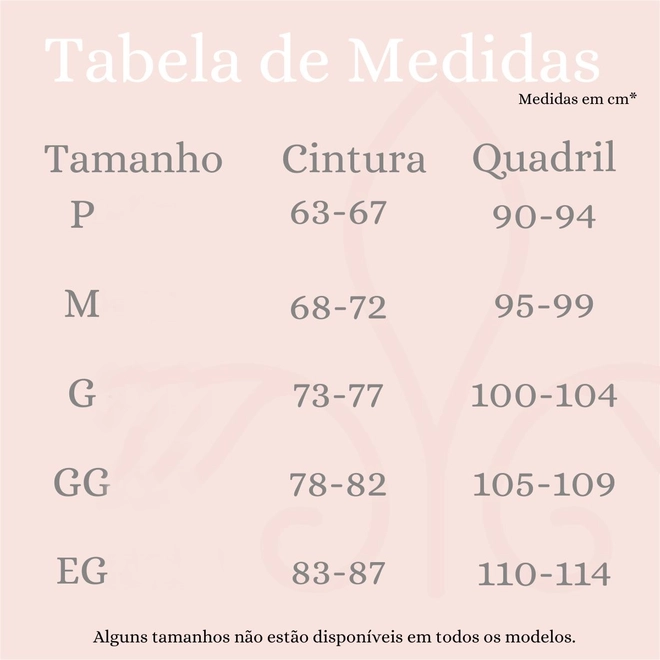 Tabela de Medidas