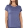 Camiseta Fitness DelRio Feminina Alongada Com Detalhe Nas Costas - CINZA NEVILLE-CINZA NEVILLE