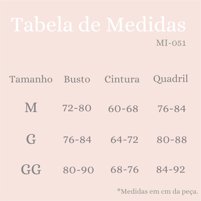 Tabela de Medidas