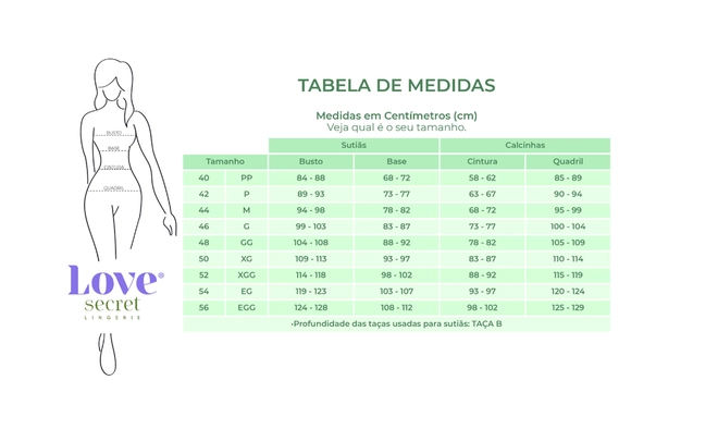 Tabela de Medidas