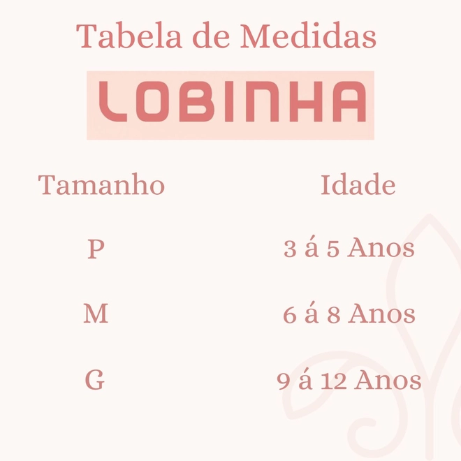 Tabela de Medidas