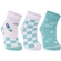 Kit 03 Pares De Meias Cano Médio Lupo Baby RN/Bebê Unissex Algodão - 0933-BCO/VERDE