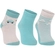 Kit 03 Pares De Meias Cano Médio Lupo Baby RN/Bebê Unissex Algodão - 0936-BCO/VERDE