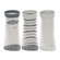 Kit 03 Pares De Meias Cano Médio Lupo Baby RN/Bebê Unissex Algodão - 0930-CINZA MESCLA