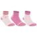 Kit 03 Pares De Meias Cano Médio Lupo Baby RN/Bebê Unissex Algodão - 0921-ROSA