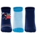 Kit 03 Pares De Meias Cano Médio Lupo Baby RN/Bebê Unissex Algodão - 0931-MARINHO