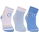 Kit 03 Pares De Meias Cano Médio Lupo Baby RN/Bebê Unissex Algodão - 0935-BCO/AZUL