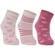 Kit 03 Pares De Meias Cano Médio Lupo Baby RN/Bebê Unissex Algodão - 0938-OFF/ROSE