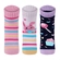 Kit 03 Pares De Meias Cano Médio Lupo Baby RN/Bebê Unissex Algodão - 0939-BCO/ROSA/MAR