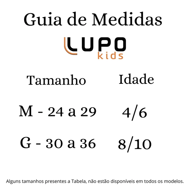 Tabela de Medidas