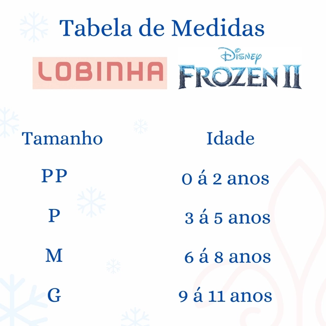 Tabela de Medidas