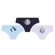 Kit 3 Calcinhas Lupo Kids Infantil Disney Frozen Algodão - 0912-BCO/PTO/AZUL