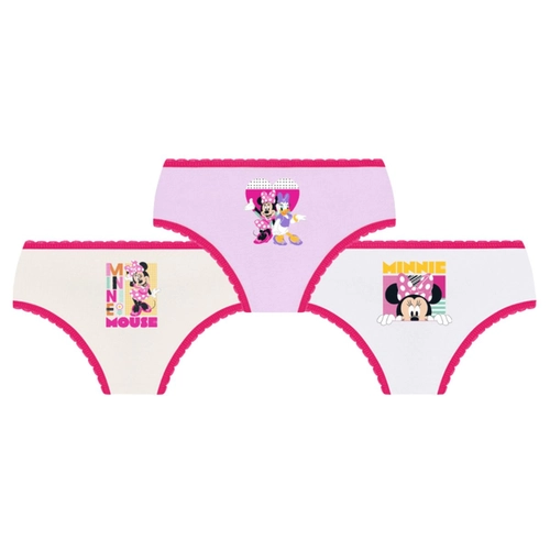 Kit 3 Calcinhas Lupo Kids Infantil Algodão Disney Minnie Mouse