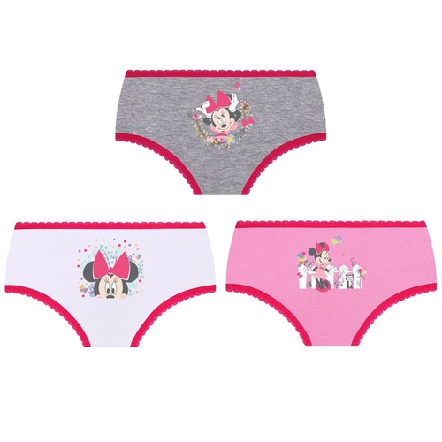 Kit 3 Calcinhas Lupo Kids Infantil Algodão Disney Minnie Mouse