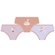 Kit 3 Calcinhas Lupo Kids Infantil Algodão Disney Minnie Mouse - 0917-BCO/SALMON