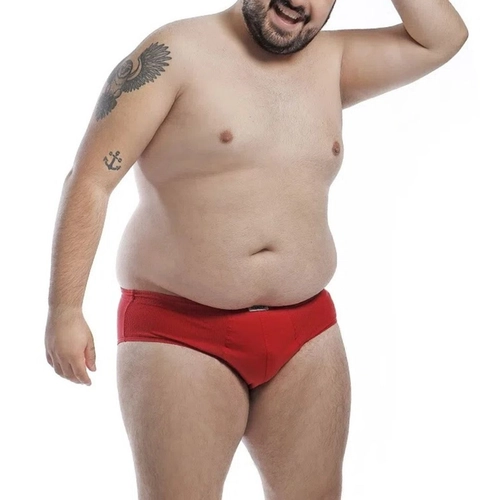 Kit 3 Cuecas Slip Plus Size Nawes Algodão Cores Sortidas