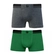 Kit 2 Cueca Boxer DelRio Infantil Poliamida - D8-VD SELVA/MESCLA