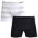 Kit 2 Cuecas Boxer DelRio Adulto Sem Costura Microfibra - BRANCO/PRETO-BRANCO/PRETO