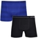 Kit 2 Cuecas Boxer DelRio Adulto Sem Costura Microfibra - BIC/PTO-BIC/PTO