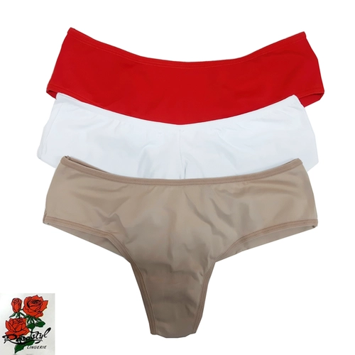 Kit 3 Calcinhas Tanga Rosastyl Fio Dental Sortidas