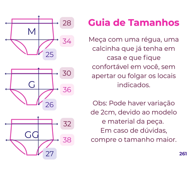Tabela de Medidas