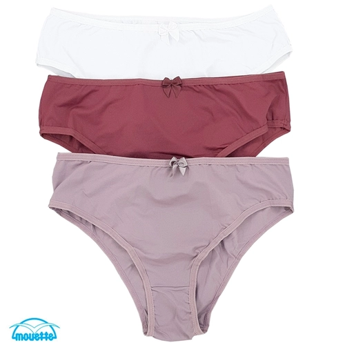 Kit 3 Calcinhas Mouette Adulta Lycra