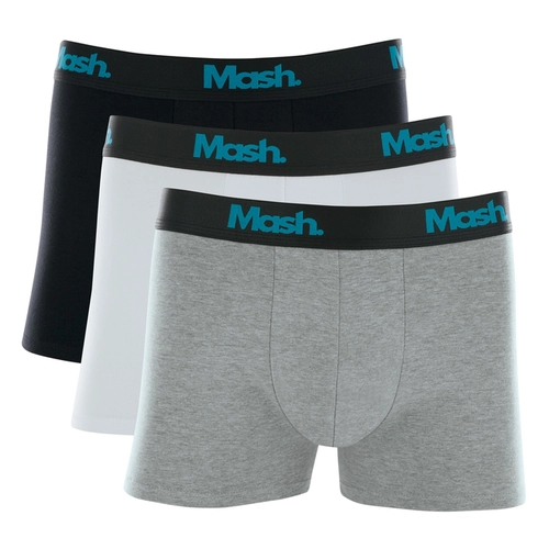 Kit 3 Cuecas Boxer Mash Adulto Em Cotton