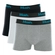 Kit 3 Cuecas Boxer Mash Adulto Em Cotton - CINZA CLARO-MESCLA