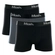 Kit 3 Cuecas Boxer Mash Adulto Em Cotton - PT01-PRETO