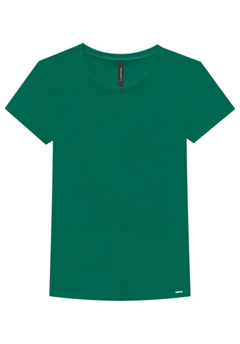 Blusa Lunender Feminina Adulto Básica Manga Curta De Cotton