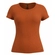 Blusa Lunender Feminina Adulto Manga Curta Básica Canelada Malha Viscose - LARANJA TAURI-LARANJA TAURI