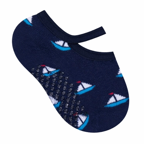 Meia Sapatilha Antiderrapante Selene Masculina Bebê Estampada
