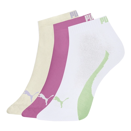 Kit 3 Pares Meias Sapatilha Esportiva Puma Feminina Adulto Algodão