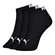 Kit 3 Pares Meias Sapatilha Esportiva Puma Feminina Adulto Algodão - 979-PRETO