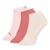 Kit 3 Pares Meias Sapatilha Esportiva Puma Feminina Adulto Algodão - 975-ROSA/OFF