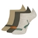 Kit 3 Pares Meias Sapatilha Invisível Puma Infantil Unissex Algodão - 977-BEGE/VERDE/MESCLA