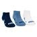 Kit 3 Pares Meias Sapatilha Invisível Puma Infantil Unissex Algodão - 974-AZUL/BCO