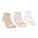 Kit 3 Pares Meias Sapatilha Invisível Puma Infantil Unissex Algodão - 975-BCO/ROSA/ROSE
