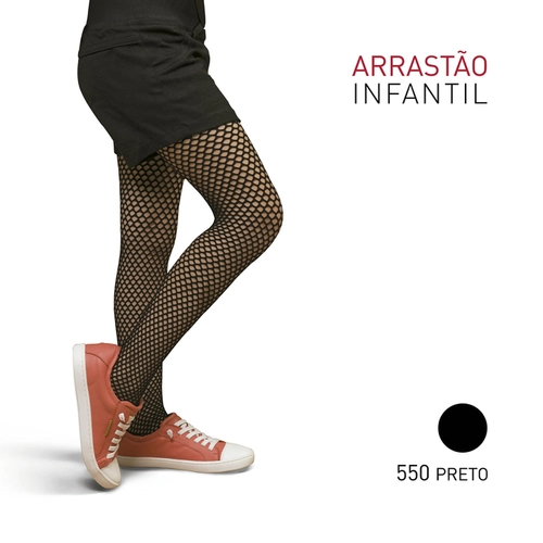 Meia Calça Arrastão Infantil Selene