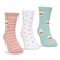 Kit 3 Pares Meias Cano Longo Selene Infantil Masculina E Feminina Estampadas - BRANCO-BRANCO