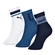 Kit 3 Pares Meias Cano Longo Puma Infantil Masculina Algodão - 978-BCO/AZUL/MAR