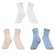 Kit 3 Pares Meias Cano Médio Esportiva Puma Feminina Adulto Algodão - 997-ROSA/BCO/AZUL