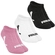 Kit 3 Pares Meias Sapatilha Invisível Puma Feminina Adulto Esportiva - 977-ROSE/BCO/PTO