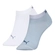 Kit 2 Pares Meias Sapatilha Puma Feminina Adulto Algodão - 992-BCO/AZUL