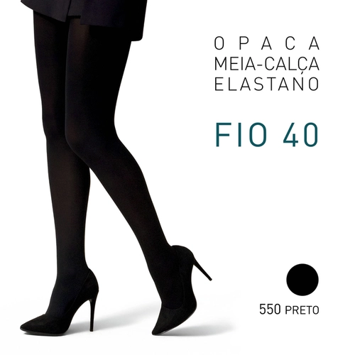Meia Calça Selene Feminina Fio 40 Opaca