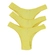 Kit 3 Calcinhas Tanga Básica Lamore Miance Adulto Em Cotton - AM-AMARELO